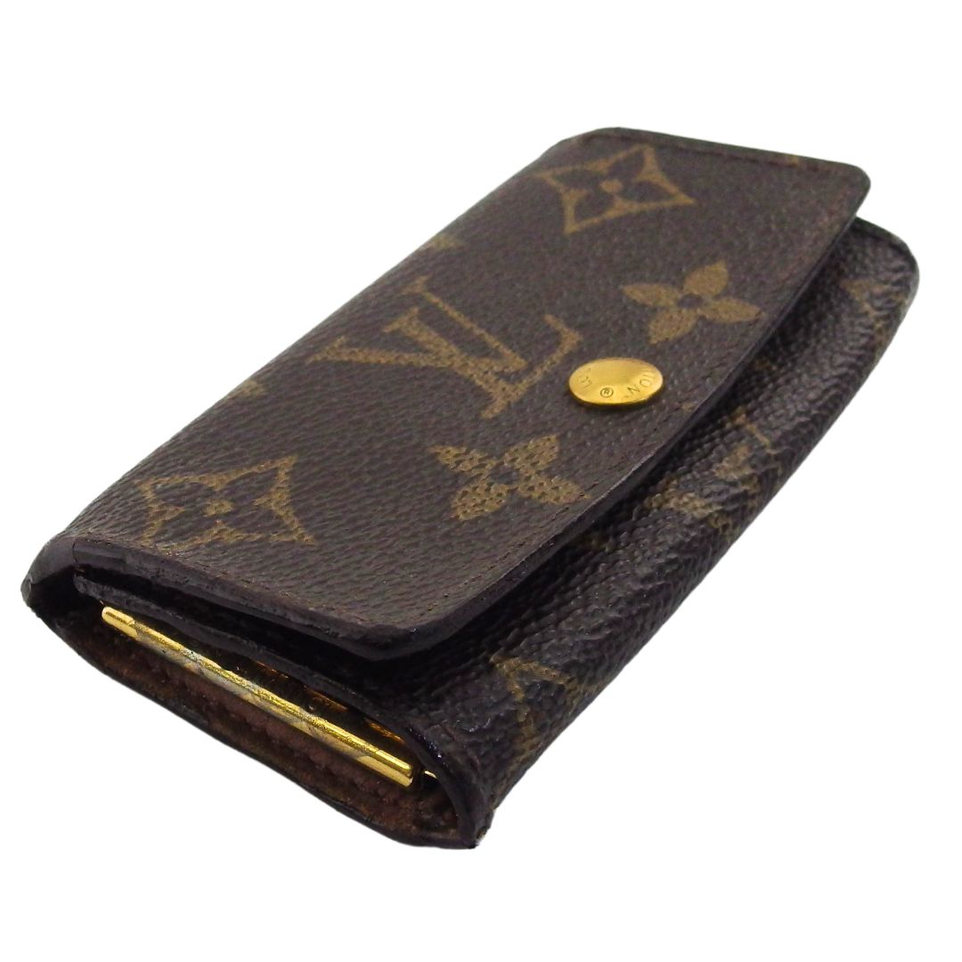 Louis Vuitton Key holder x Brown Beige Gold Key Chain T25008