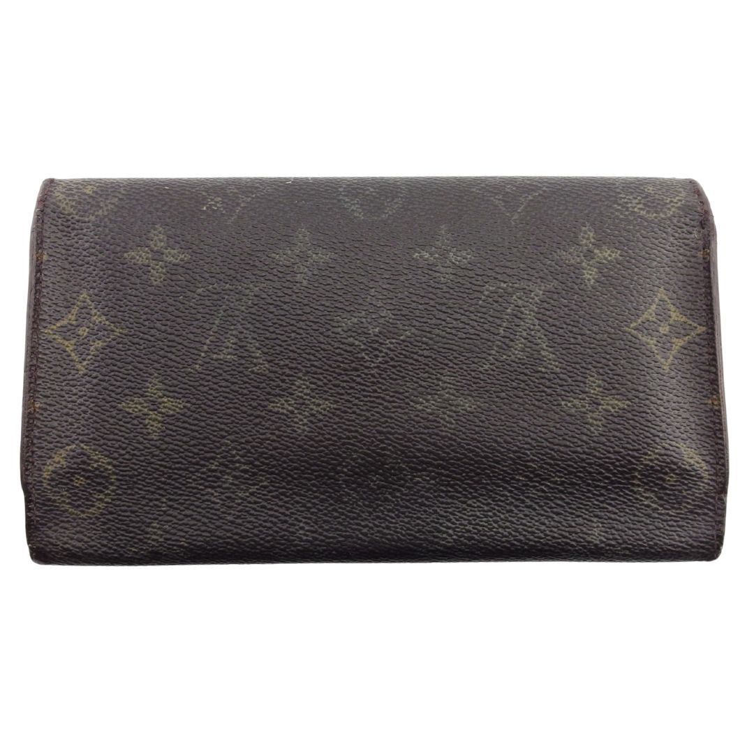 Louis Vuitton Long Purse M61215 Porte Tresor Brown Beige Wallet Case