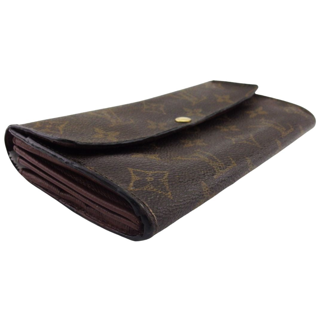 Louis Vuitton Long Purse M61725 Pochette Porto Brown Beige Wallet Case