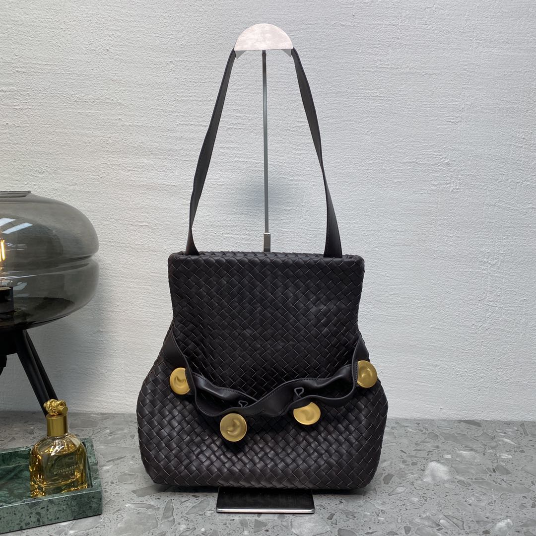 Top Quality Intrecciato Shoulder Bag Purple For