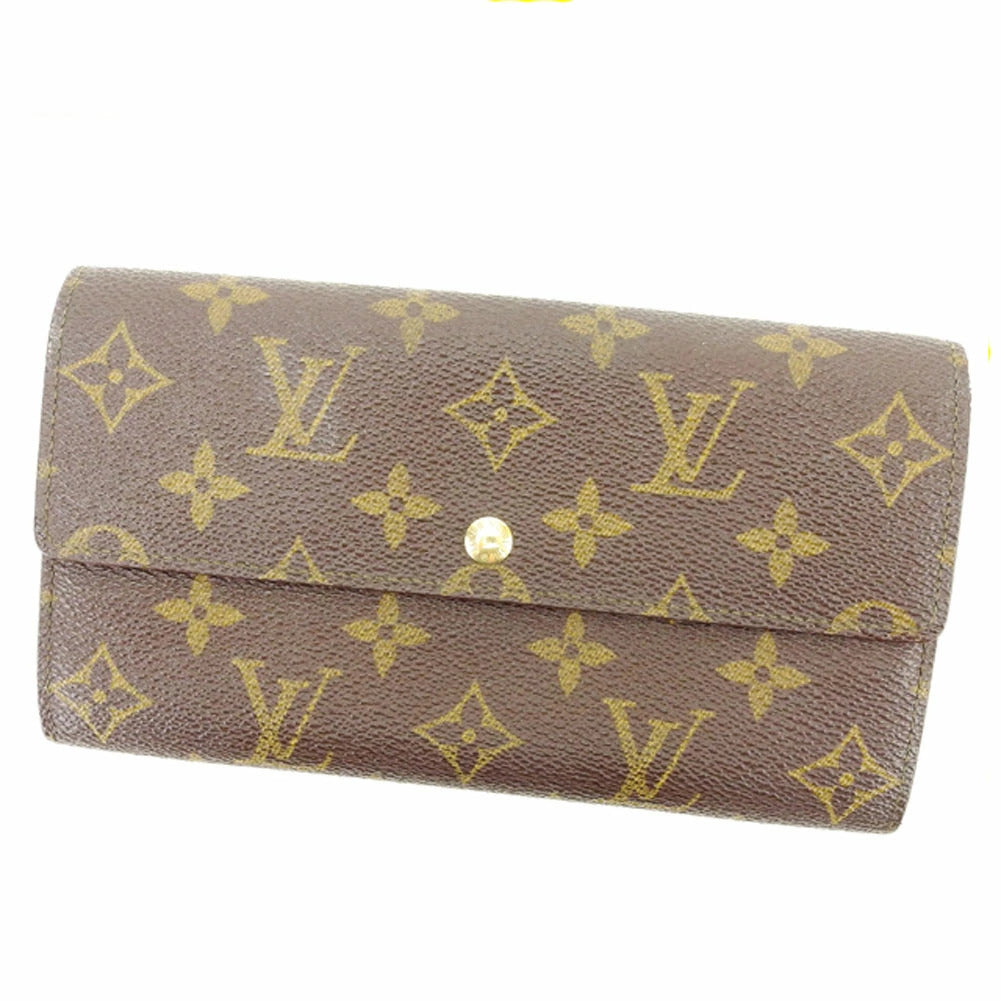 Louis Vuitton Long Purse M61725 Pochette Porto Brown Wallet Case T6351