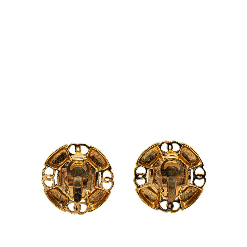 Chanel Gold Plated Coco Mark Earrings 94P Bag