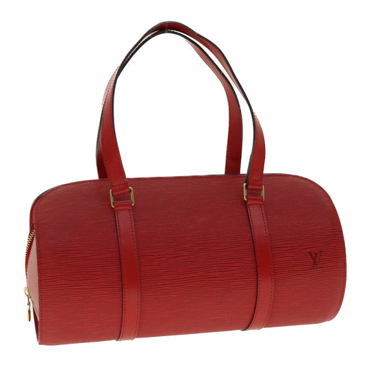 LOUIS VUITTON Epi Soufflot Hand Bag Red M52227 LV tb611