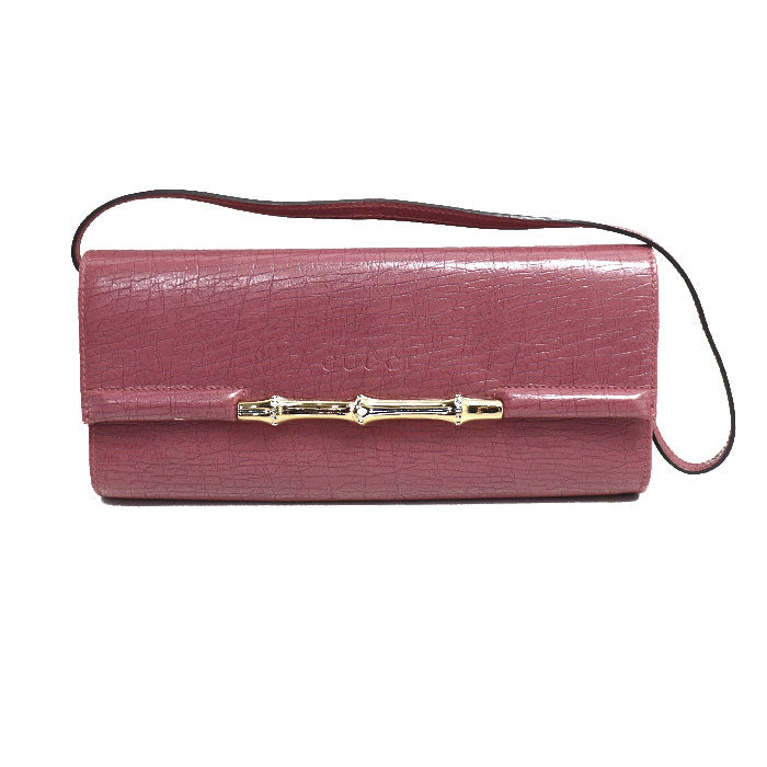 Gucci Bamboo 2Way Shoulder Bag Leather Bag Leather