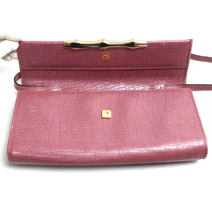 Gucci Bamboo 2Way Shoulder Bag Leather Bag Leather