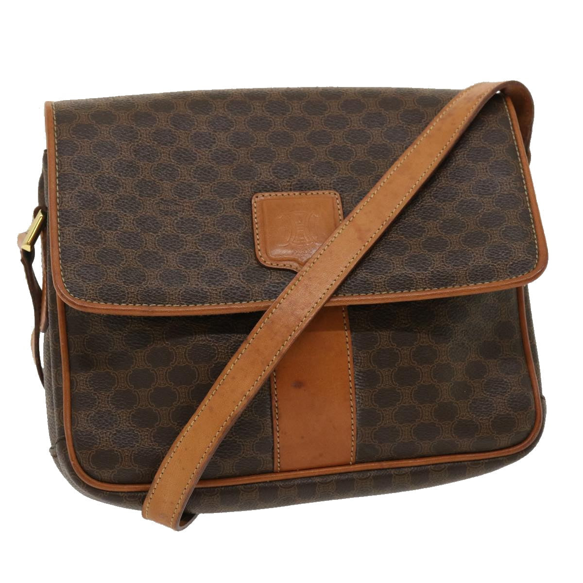 Luxury Macadam Shoulder Bag Pvc Th Leather Canvas