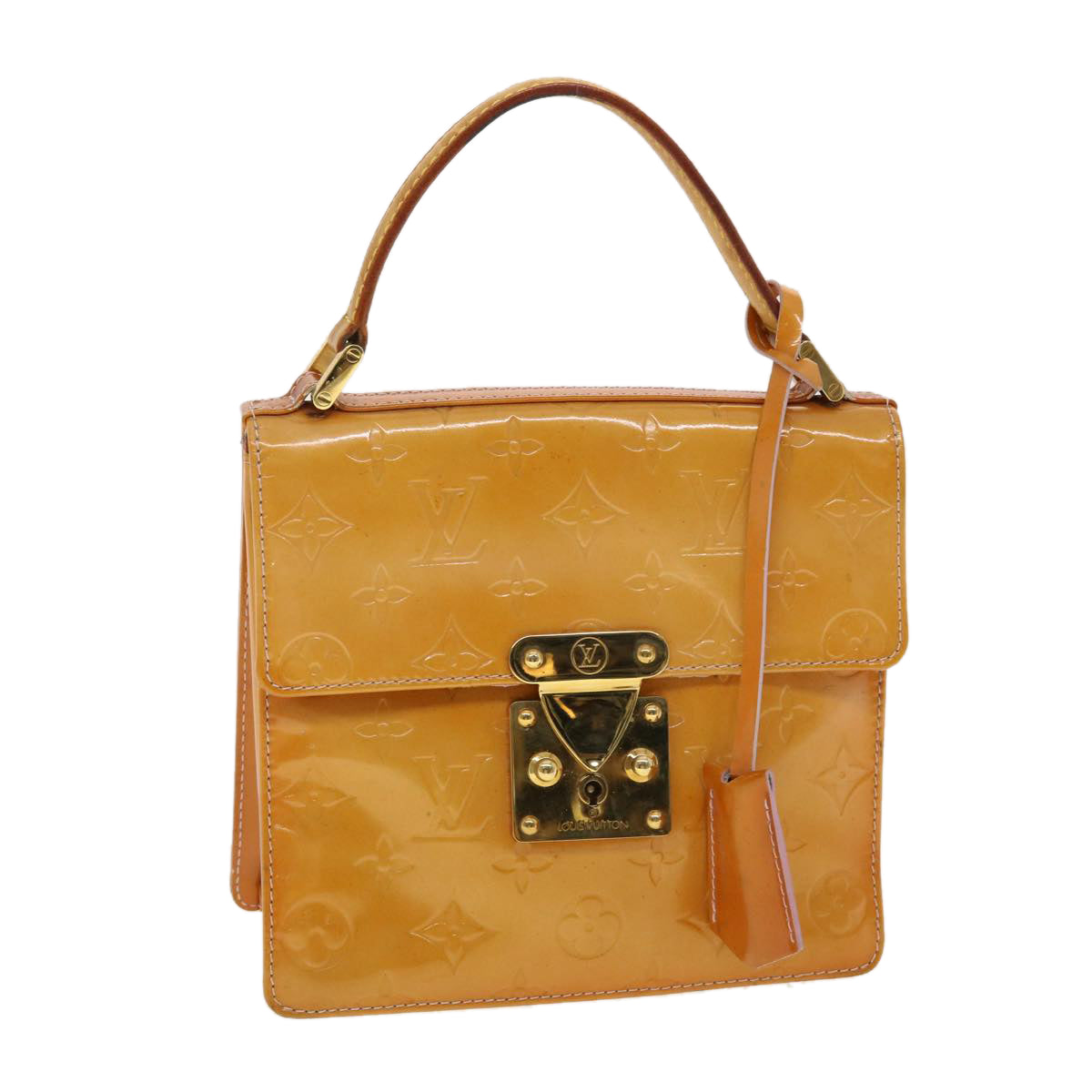 LOUIS VUITTON Vernis Spring Street Hand Bag Marshmallow Pink M91033 th3502