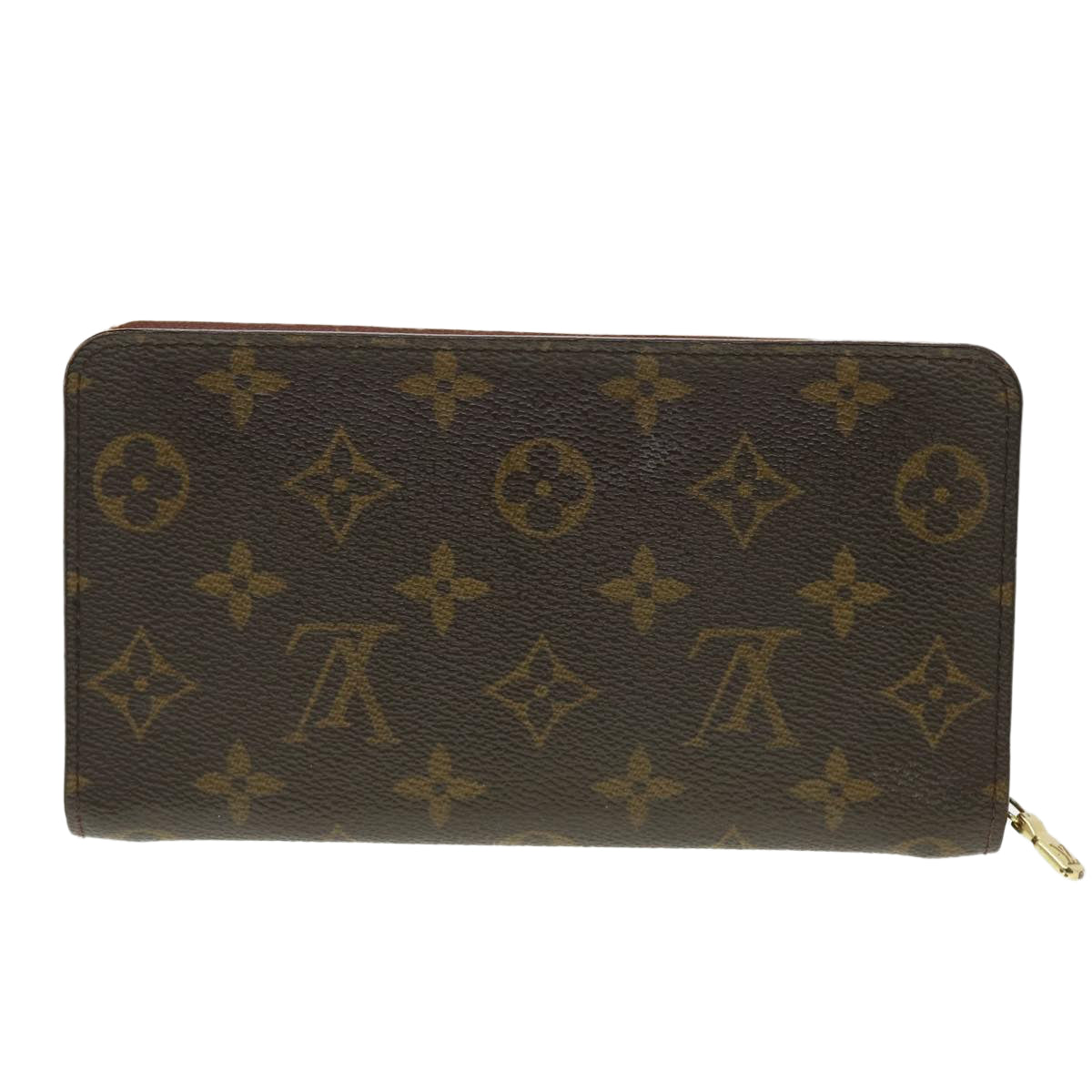 Louis Vuitton Monogram Porte Monnaie Zip Long Wallet LV th3516