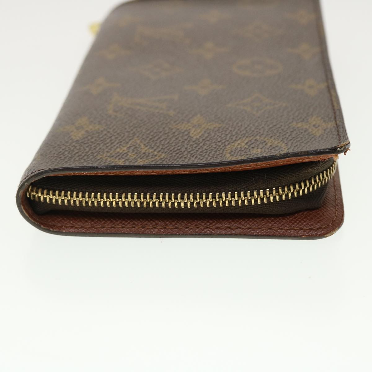Louis Vuitton Monogram Porte Monnaie Zip Long Wallet LV th3516