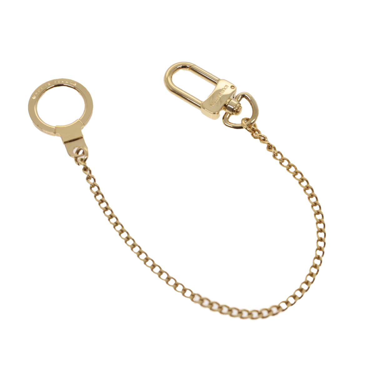 Louis Vuitton Anneau Cles Key Ring Gold Tone LV th3536