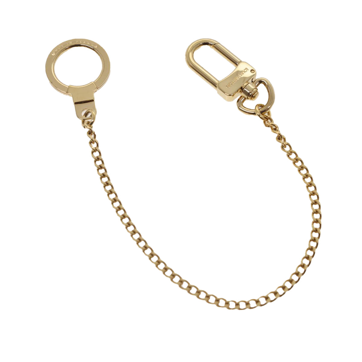 Louis Vuitton Anneau Cles Key Ring Gold Tone LV th3536
