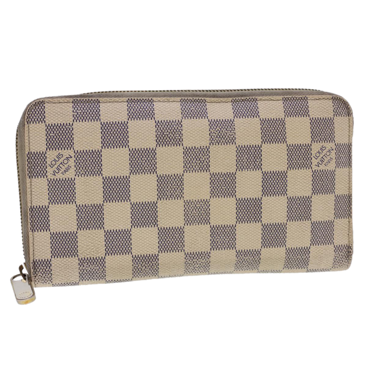 Louis Vuitton Damier Azur Zippy Organizer Long Wallet LV th3540
