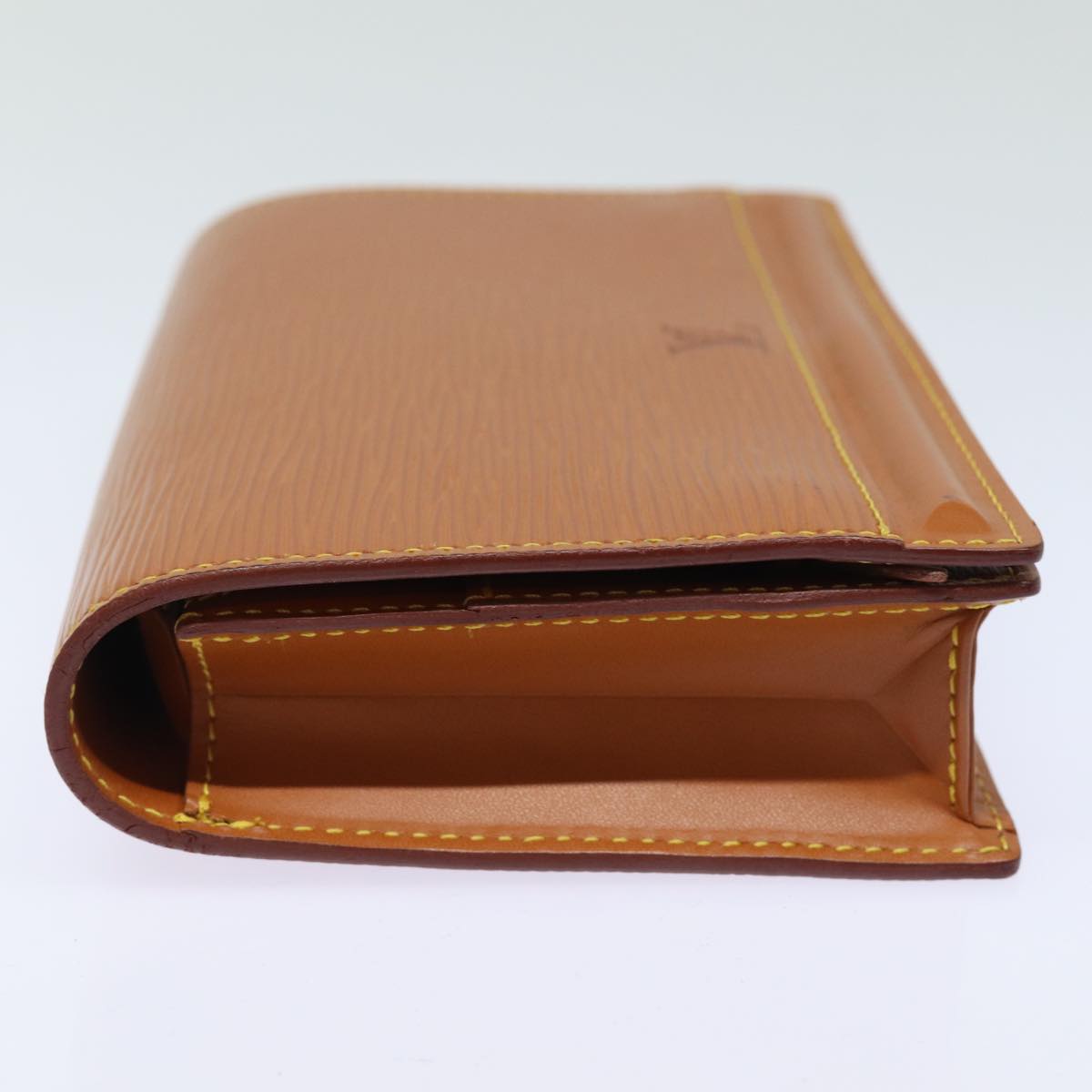 LOUIS VUITTON Epi Tilsitt Pouch Brown M52603 LV Auth th5122