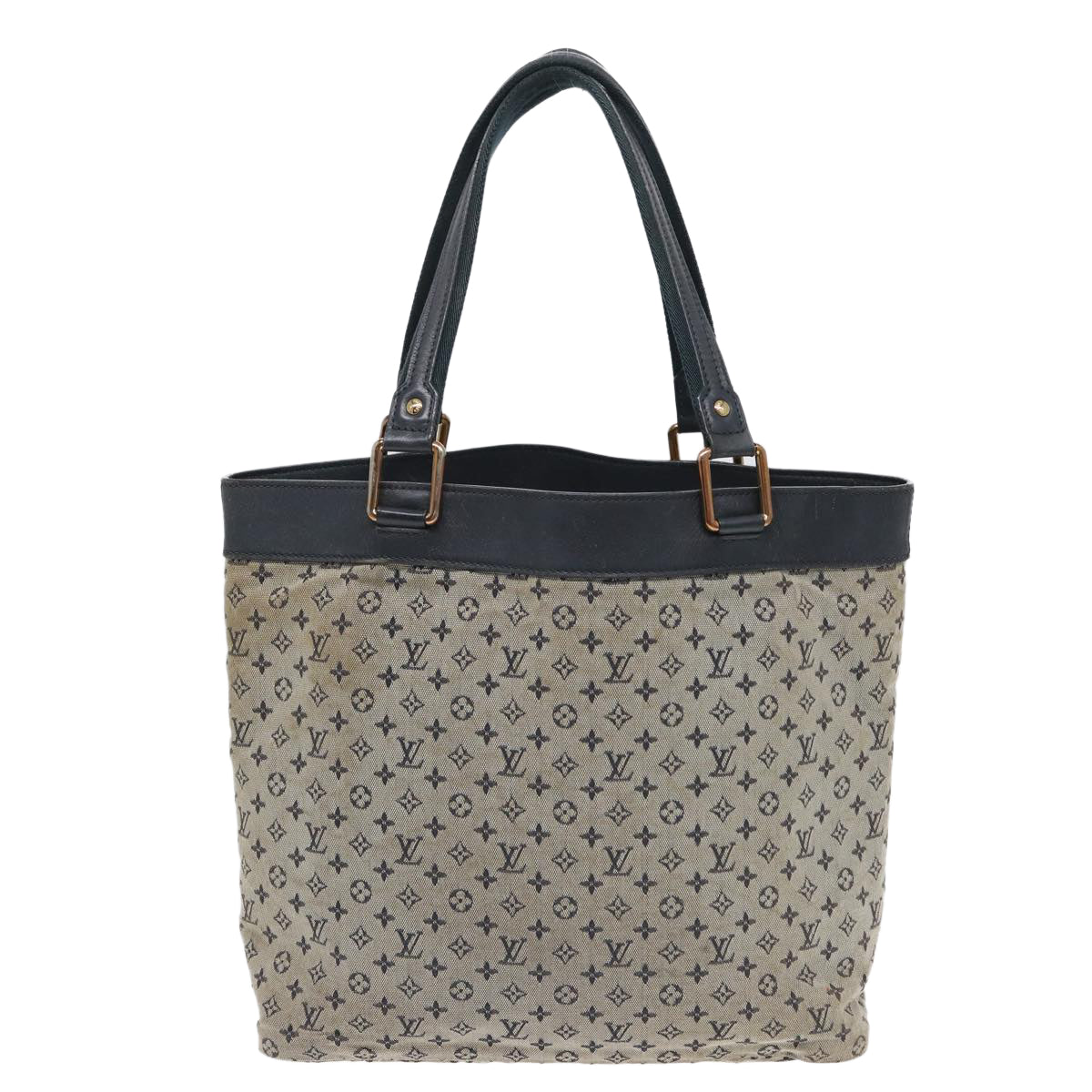 LOUIS VUITTON Monogram Mini Lucille GM Tote Bag Blue M92675 LV Auth th5151