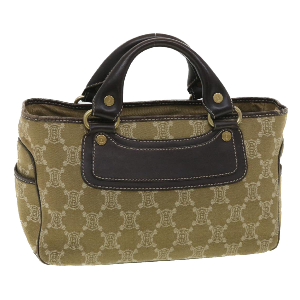 Luxury Paris Macadam Hand Bag Ti Canvas Brown Travel Bag