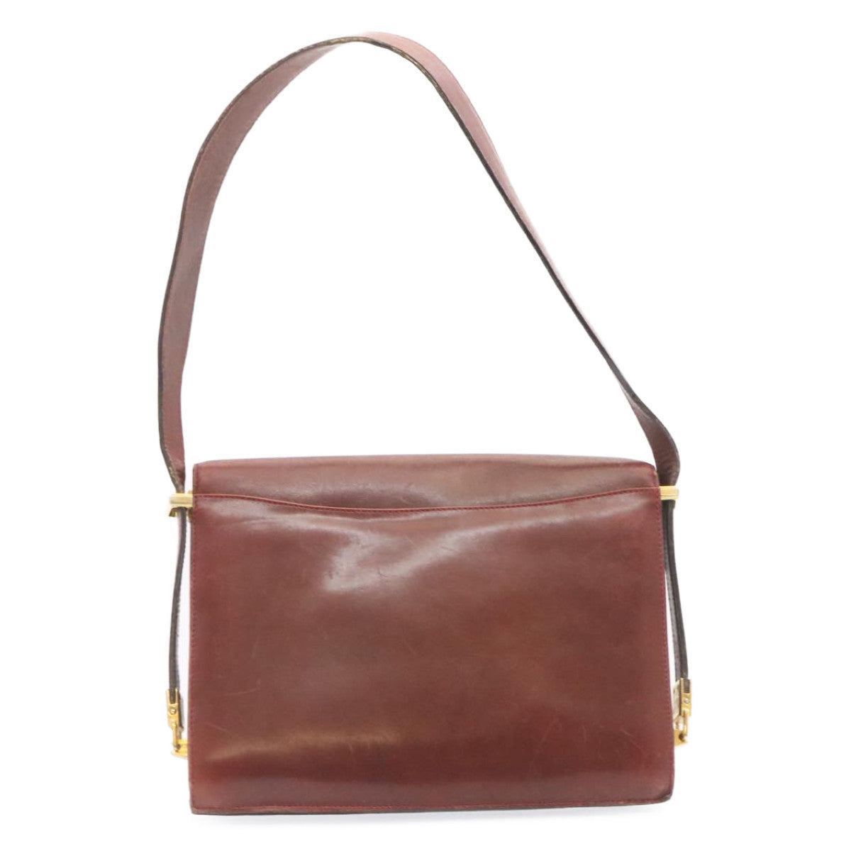 Luxury Horse Carriage Shoulder Bag Bordeaux Rd Leather