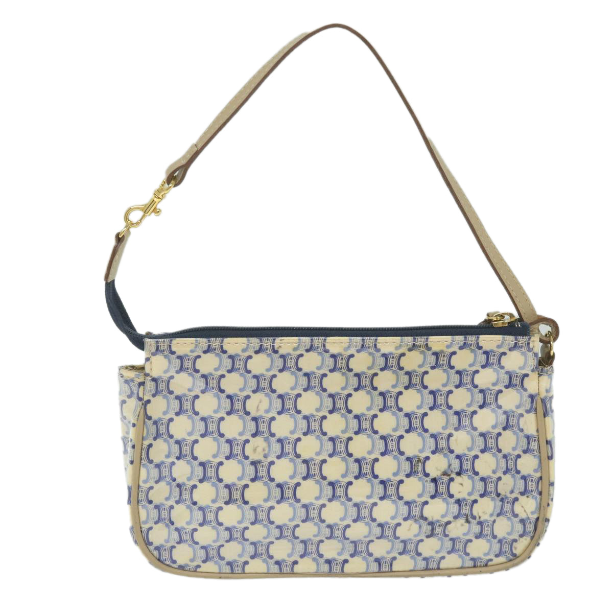 Luxury Macadam Accessory Pouch Ti Handbag Canvas Blue Travel Bag