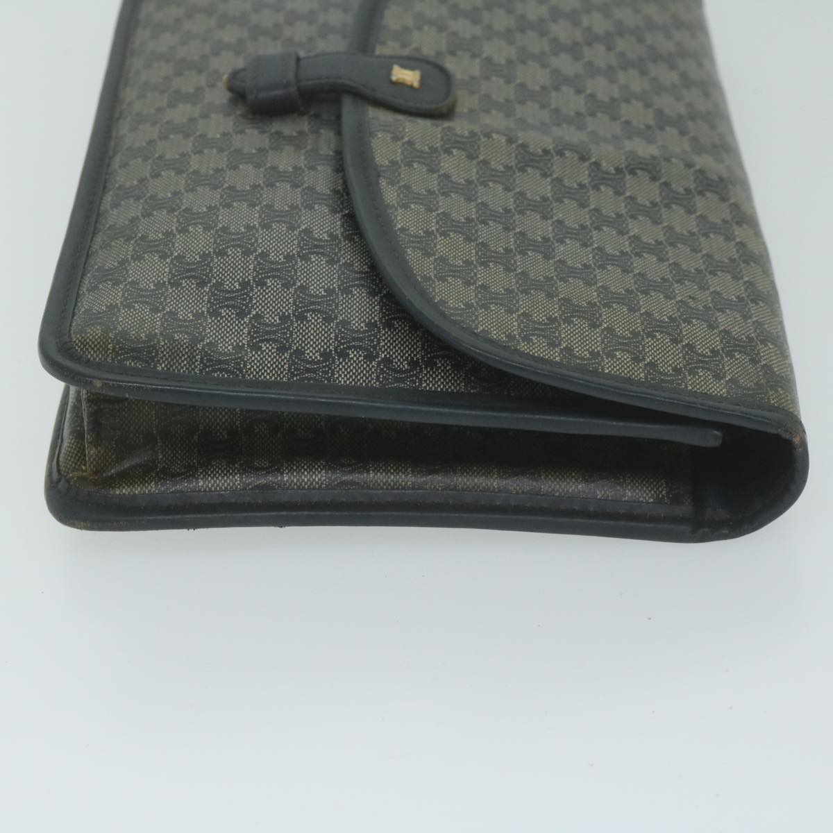 Luxury Macadam Shoulder Bag Coated Navy Ti Canvas