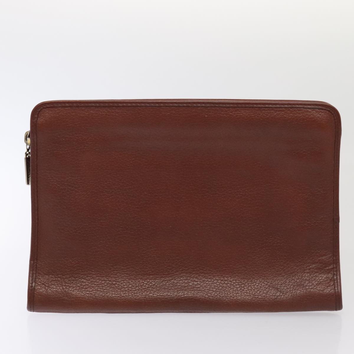 Burberry Luxury ss Clutch Bag 2Set Auth Ti1987 Leather Brown