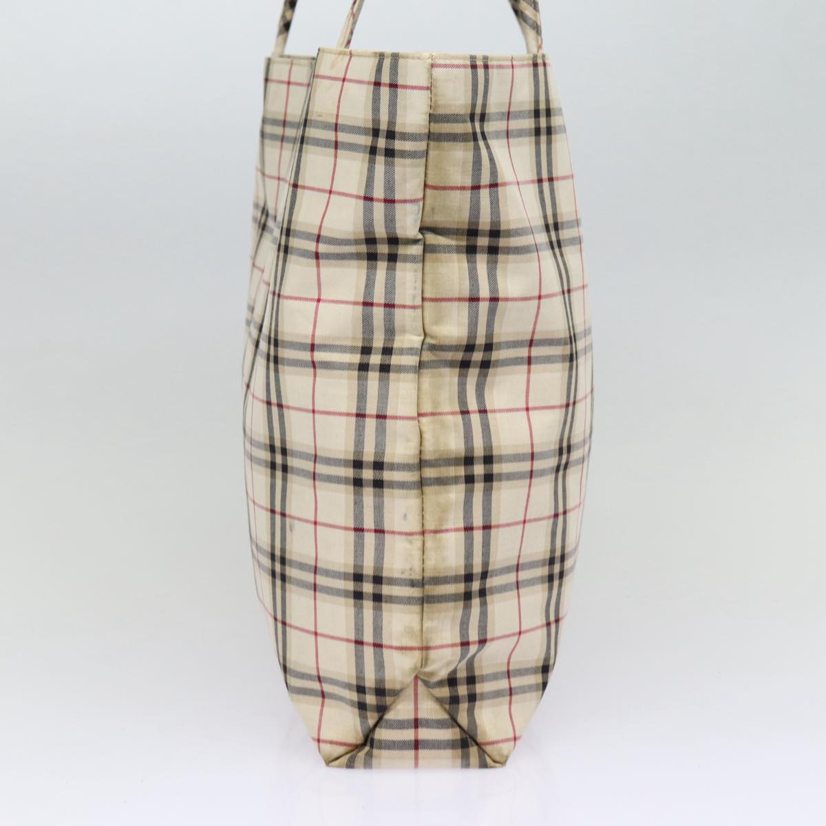 Burberry Luxury Nova Check Tote Bag Auth Ti2000 Canvas Beige