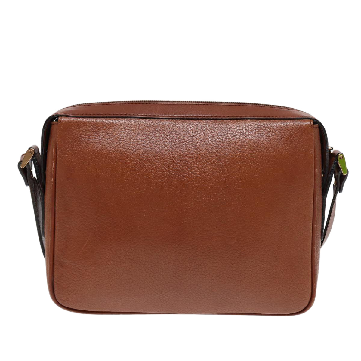 Burberry Luxury ss Shoulder Bag Auth Ti2030 Leather Brown Gold