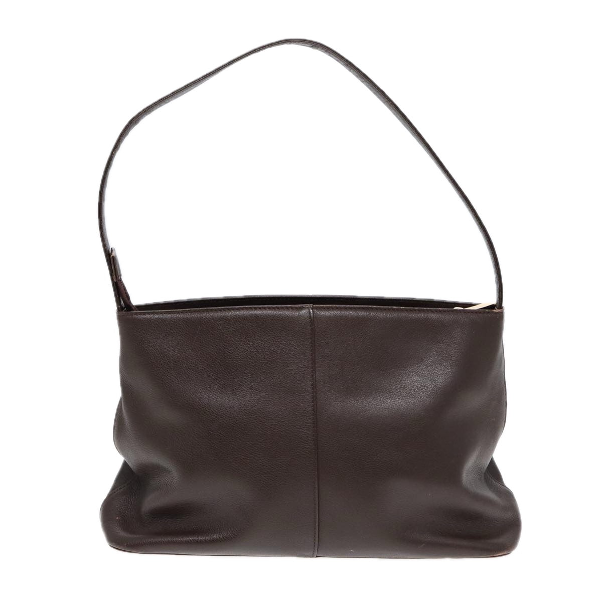 Burberry Luxury Shoulder Bag Auth Ti2038 Leather Brown Gold