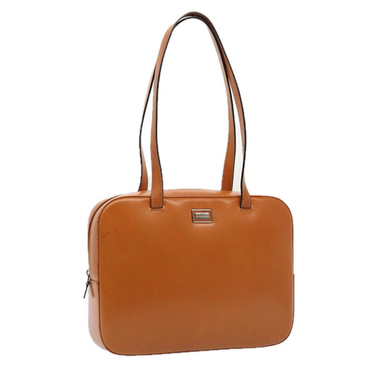 Burberry Luxury Shoulder Bag Auth Ti2043 Leather Brown Silver