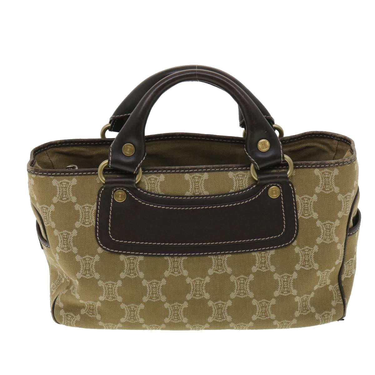 Luxury Paris Macadam Hand Bag Ti Canvas Brown Travel Bag