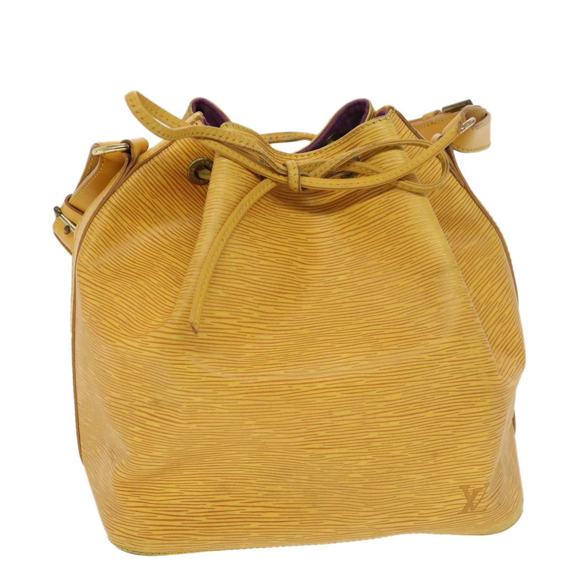 LOUIS VUITTON Epi Petit Noe Shoulder Bag Tassili Yellow M44109 LV ti982