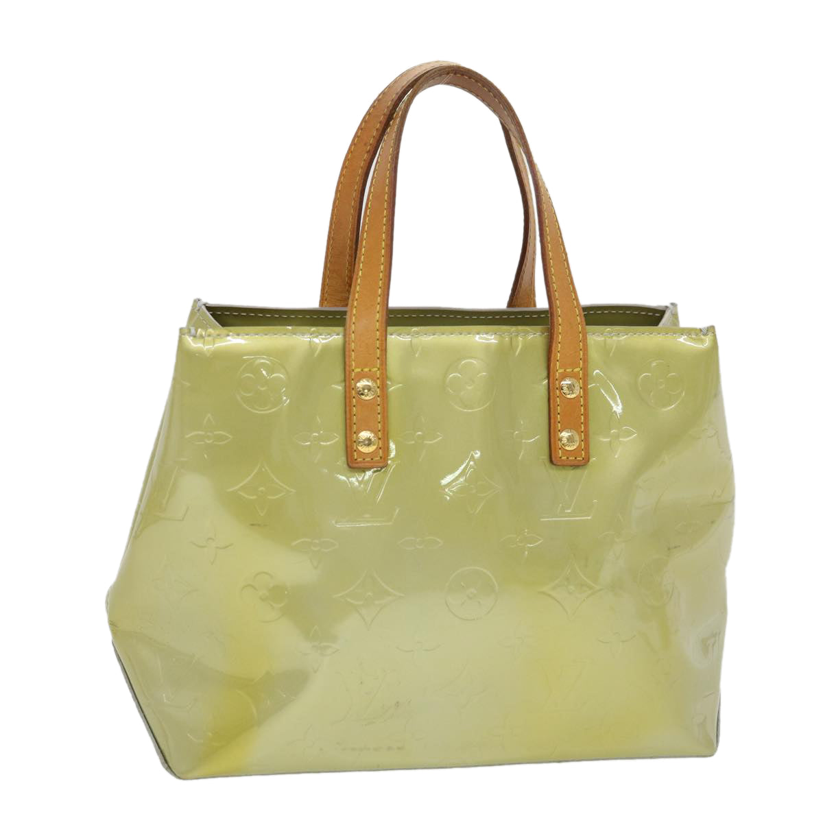 LOUIS VUITTON Monogram Vernis Reade PM Hand Bag Gris M91145 LV ti985