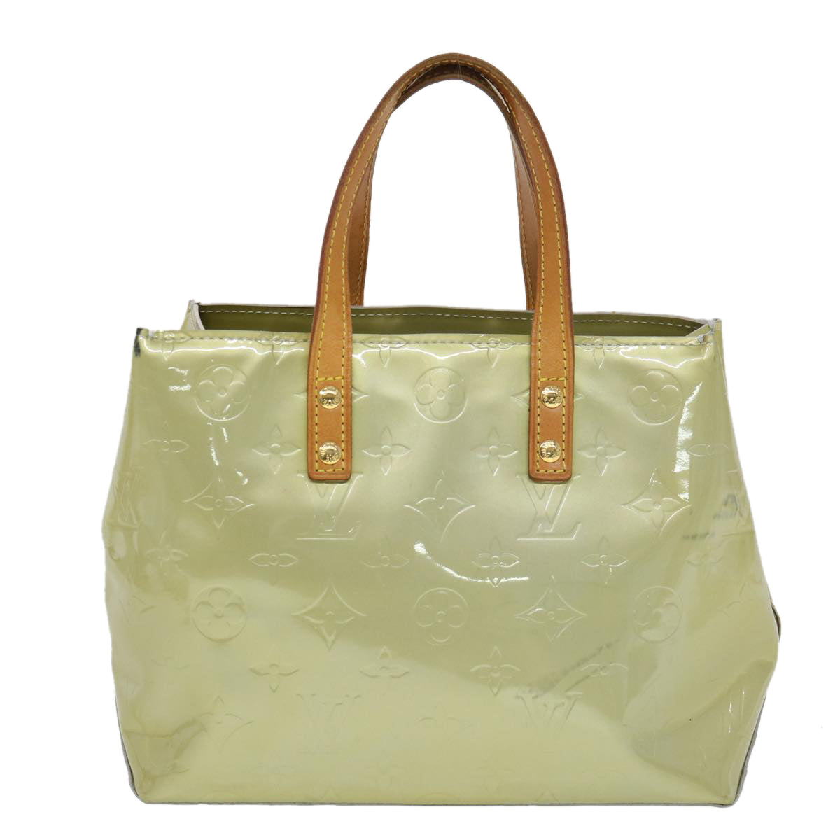 LOUIS VUITTON Monogram Vernis Reade PM Hand Bag Gris M91145 LV ti985