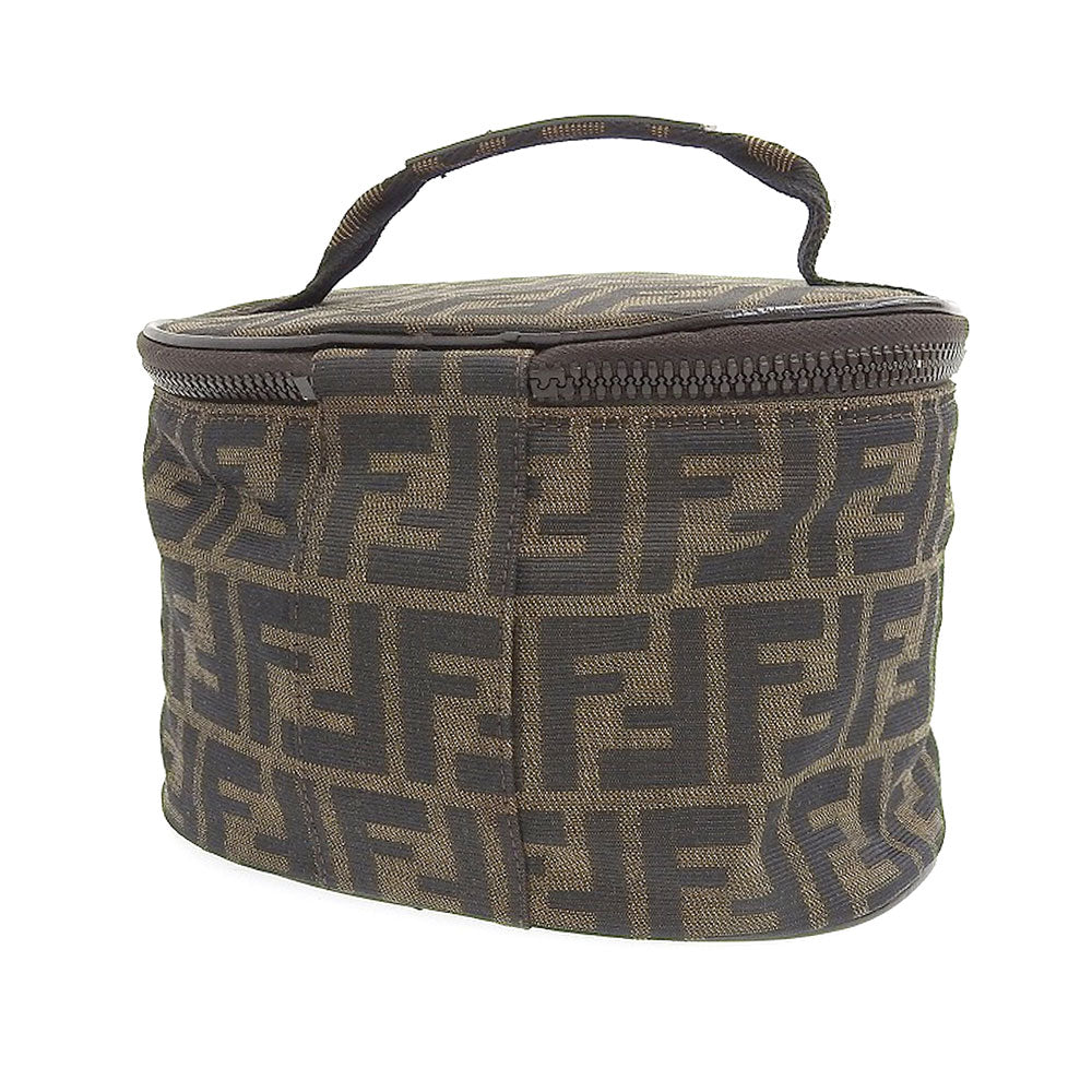 Fendi Vanity Handbag Canvas Travel Bag