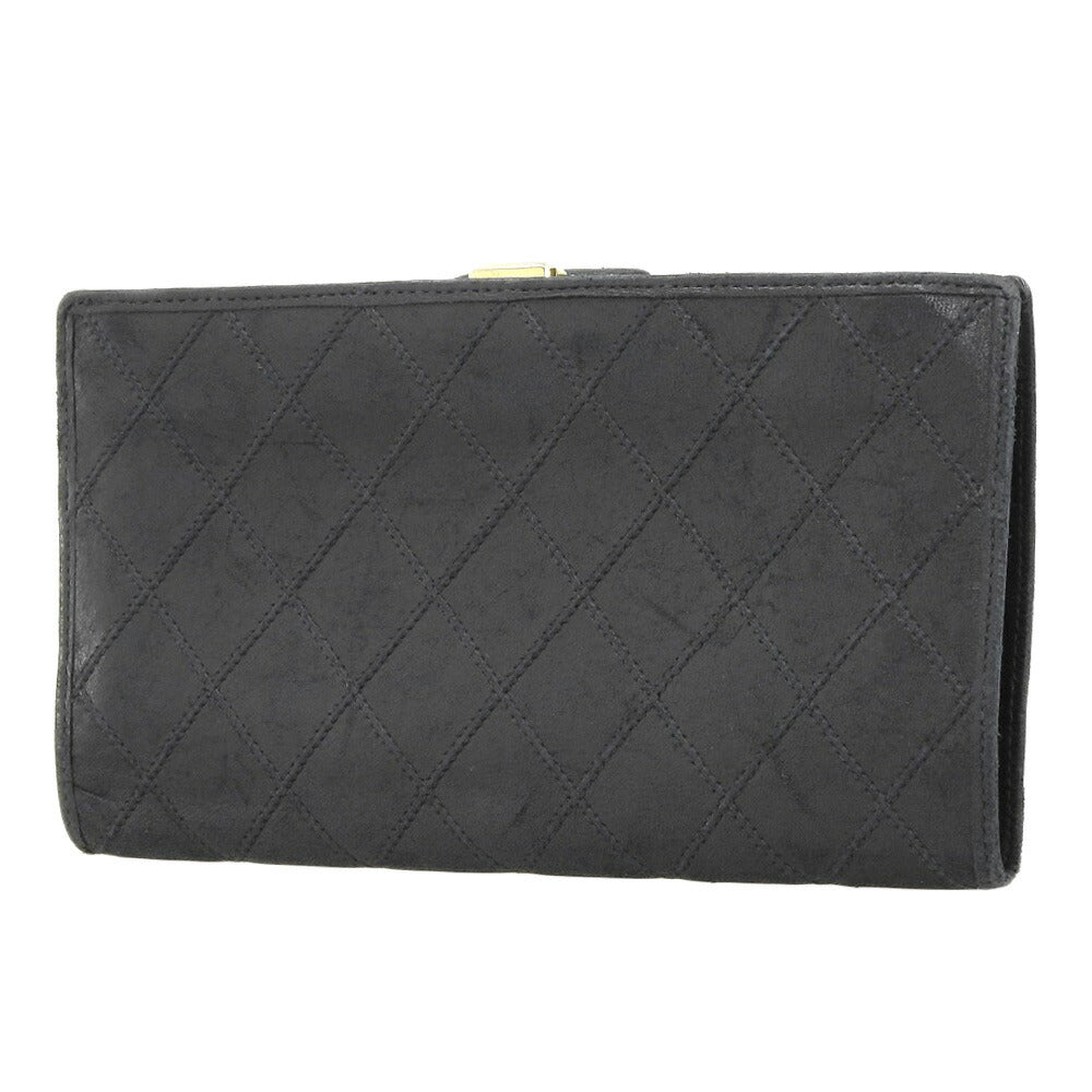 Chanel Leather Long Wallet with Clasp