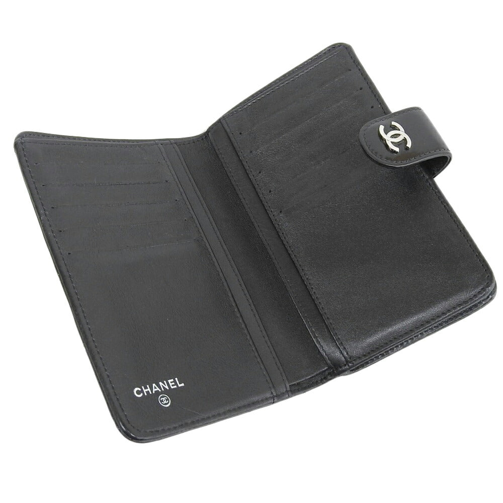 Chanel Black Enamel Wallet A48667