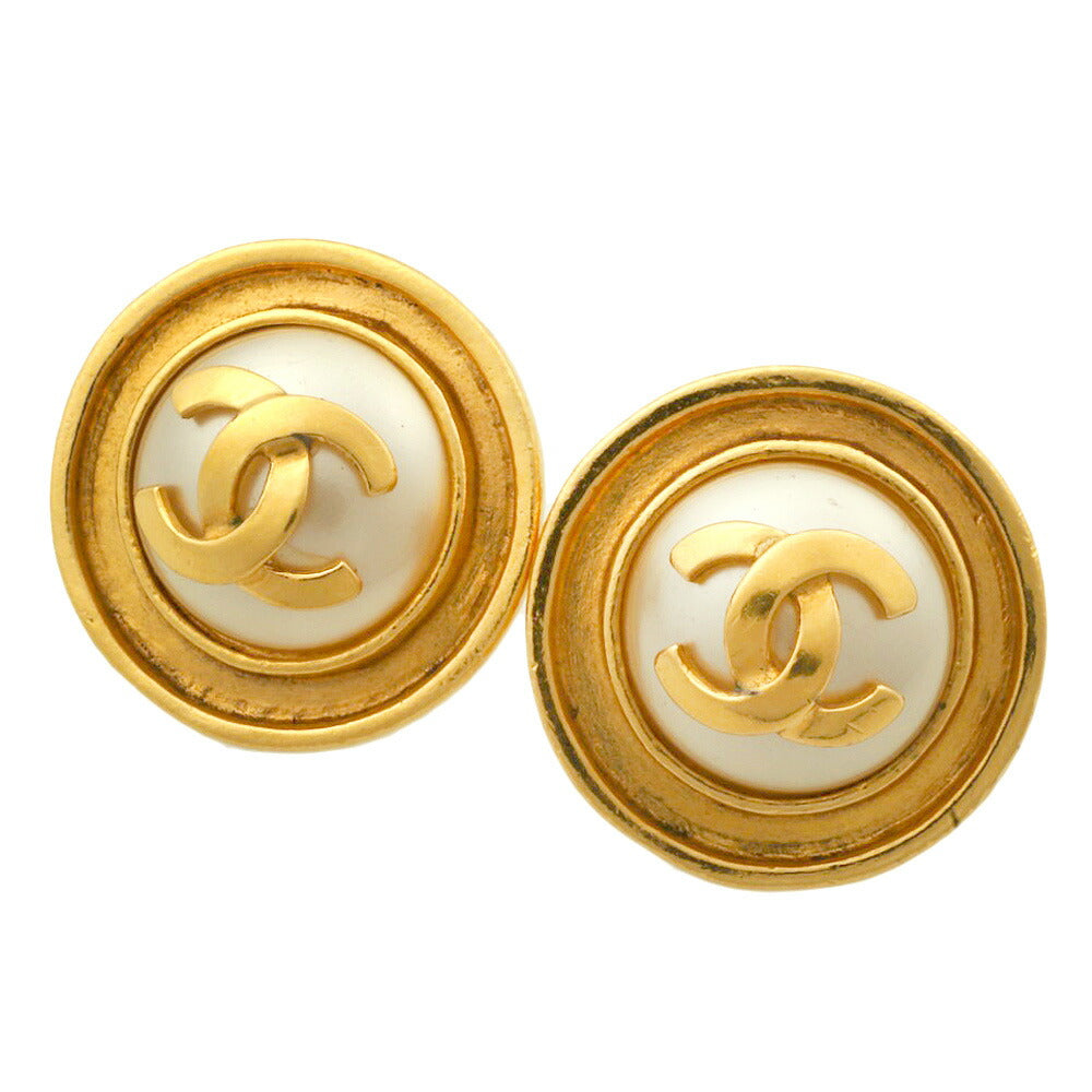 Chanel Coco Mark Earrings Imitation Pearl Bag