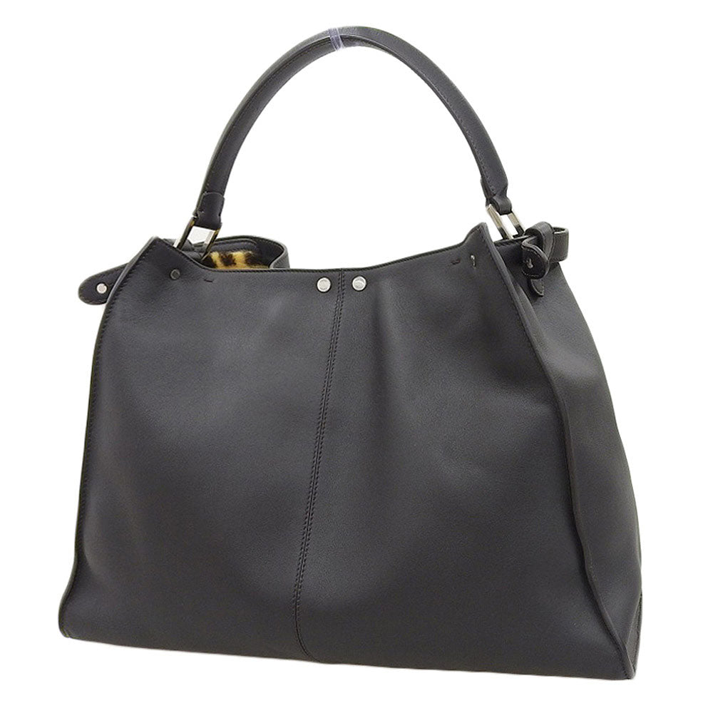 Fendi Peekaboo Lite Handbag Leather Travel Bag