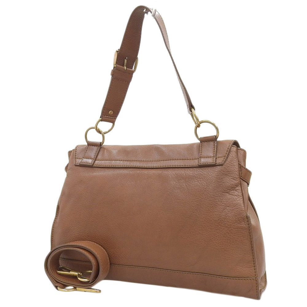 YSL Saint Laurent Yves 2Way Messenger Bag Leather