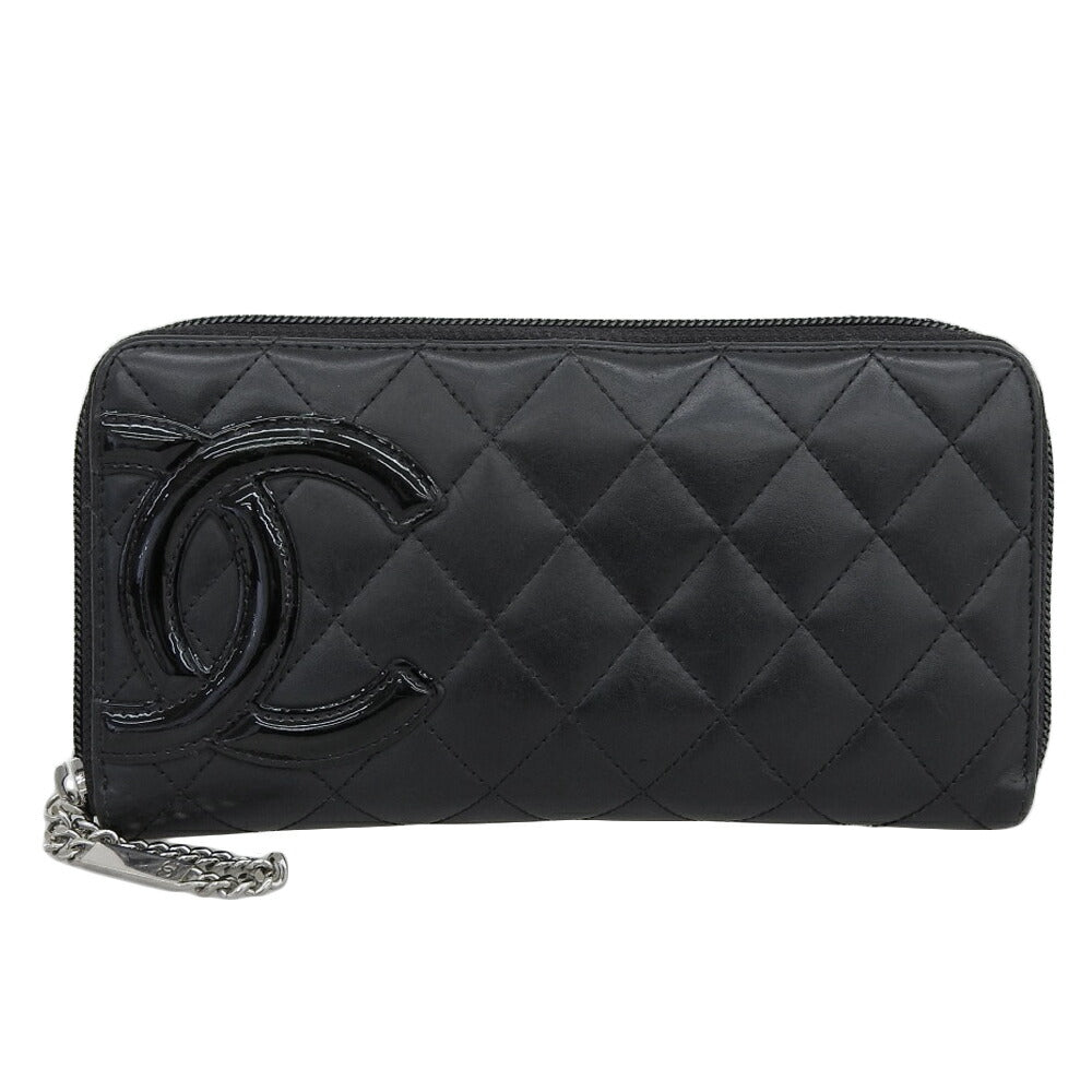 Chanel Cambon Line Lambskin Long Wallet