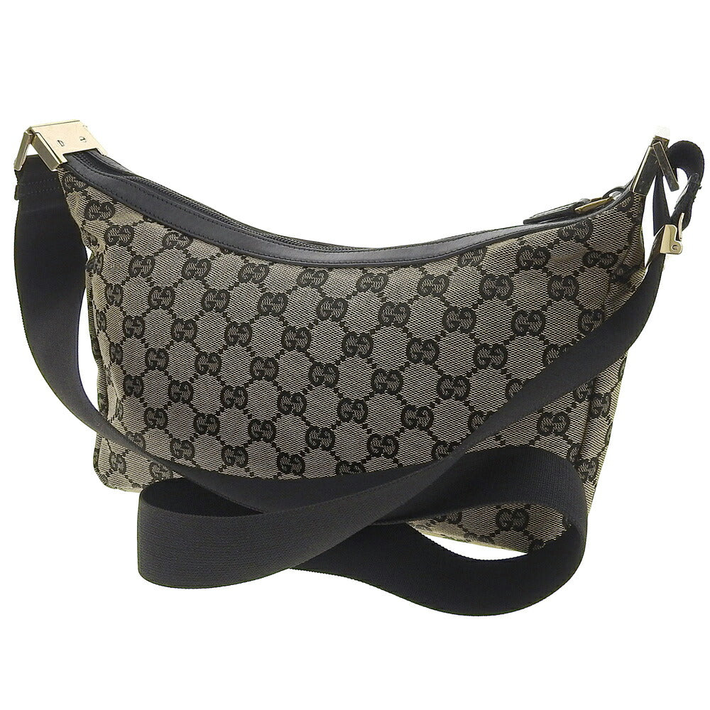Gucci Shoulder Bag Gray Canvas