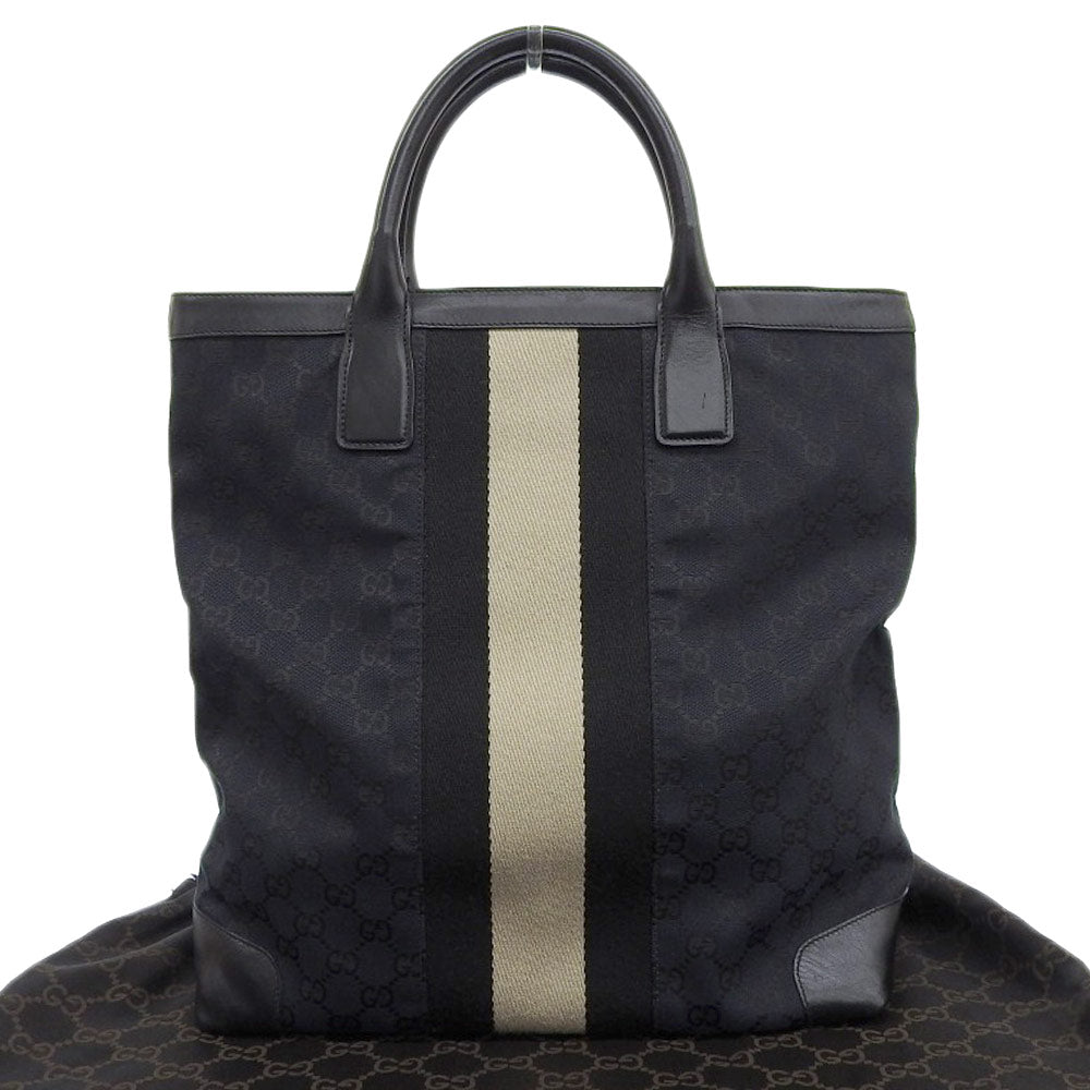 Gucci Handbag Tote Leather Canvas Tote Bag