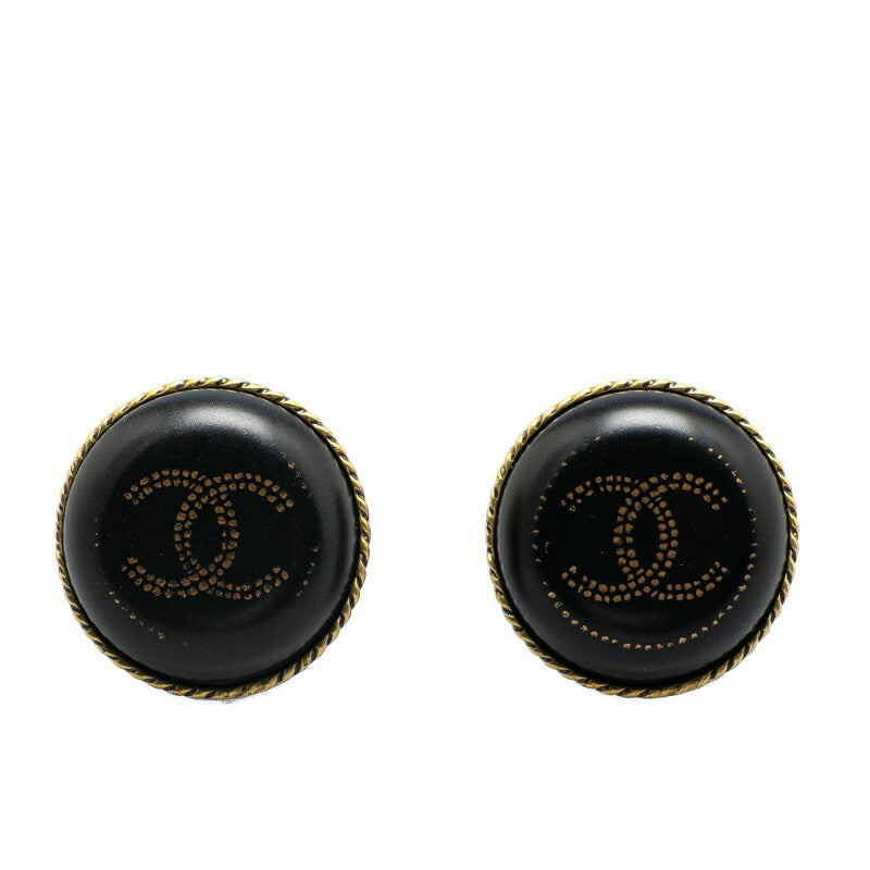 Chanel Gold Plated Plastic Coco Mark Earrings 00A Bag