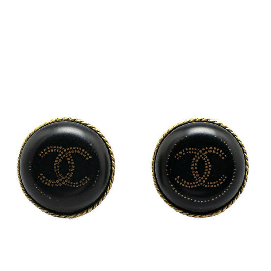 Chanel Gold Plated Plastic Coco Mark Earrings 00A Bag