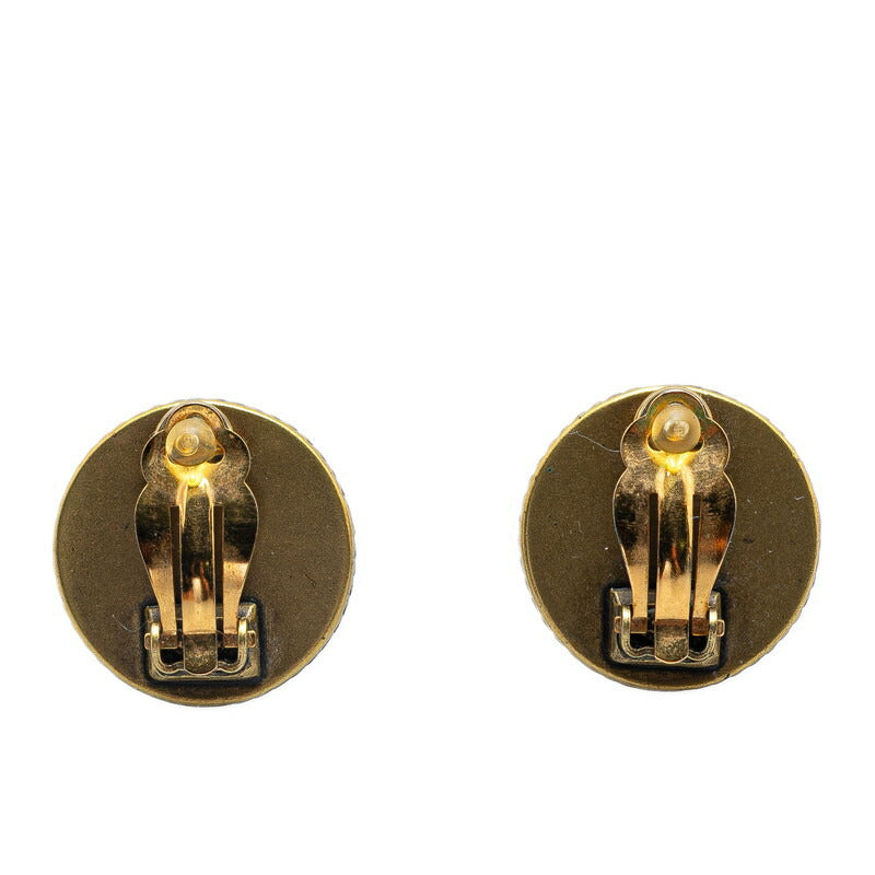 Chanel Gold Plated Plastic Coco Mark Earrings 00A Bag