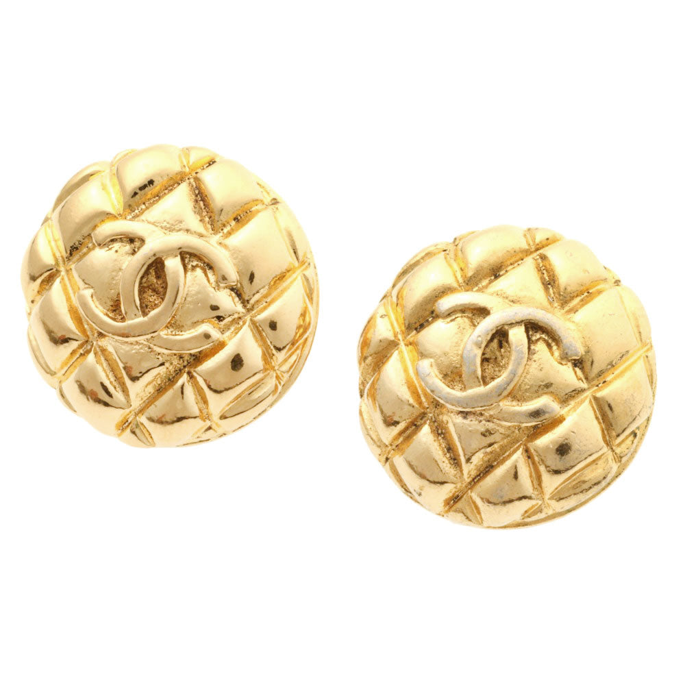 Chanel Coco Mark Logo Matelasse   Earrings