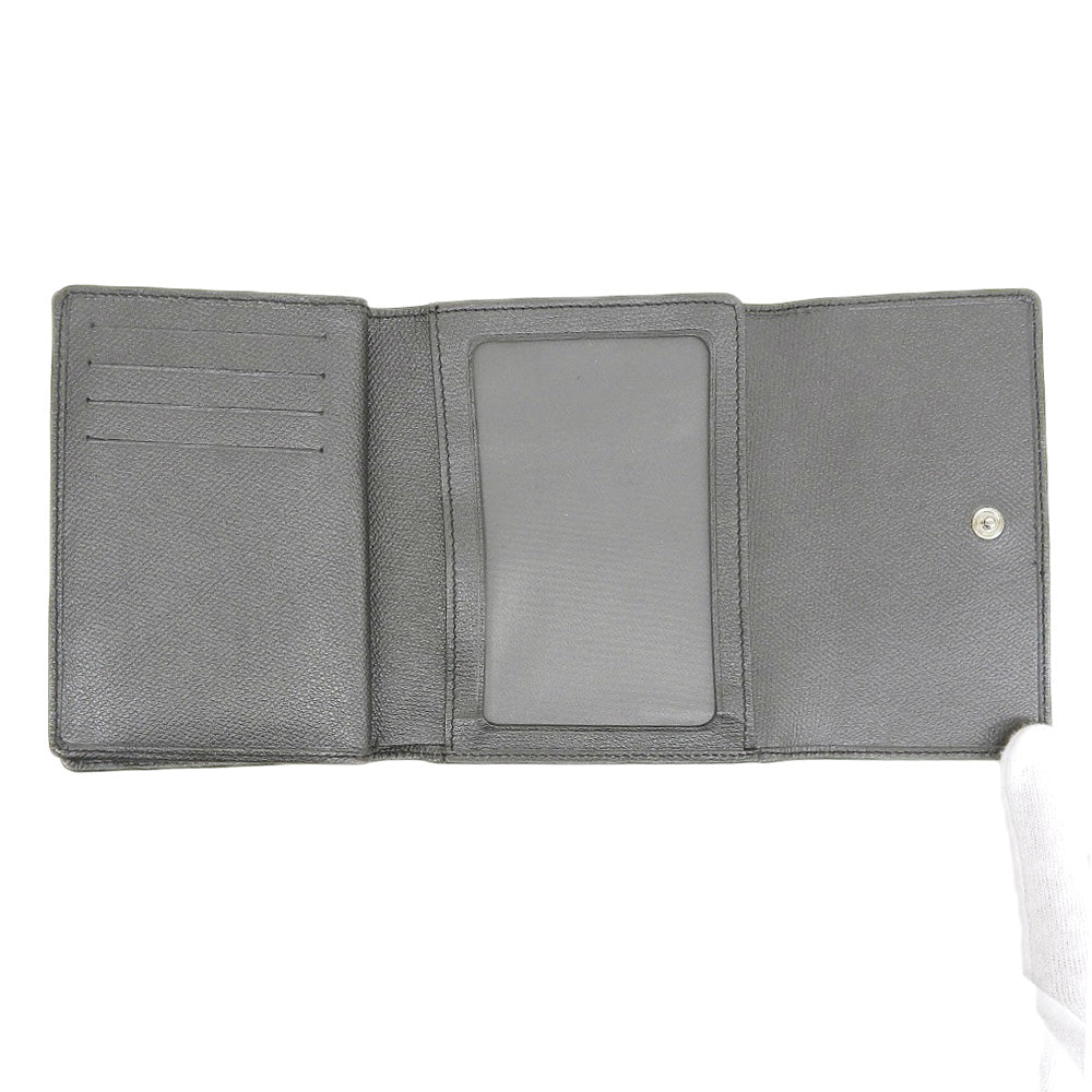 Chanel Leather Trifold Wallet Black