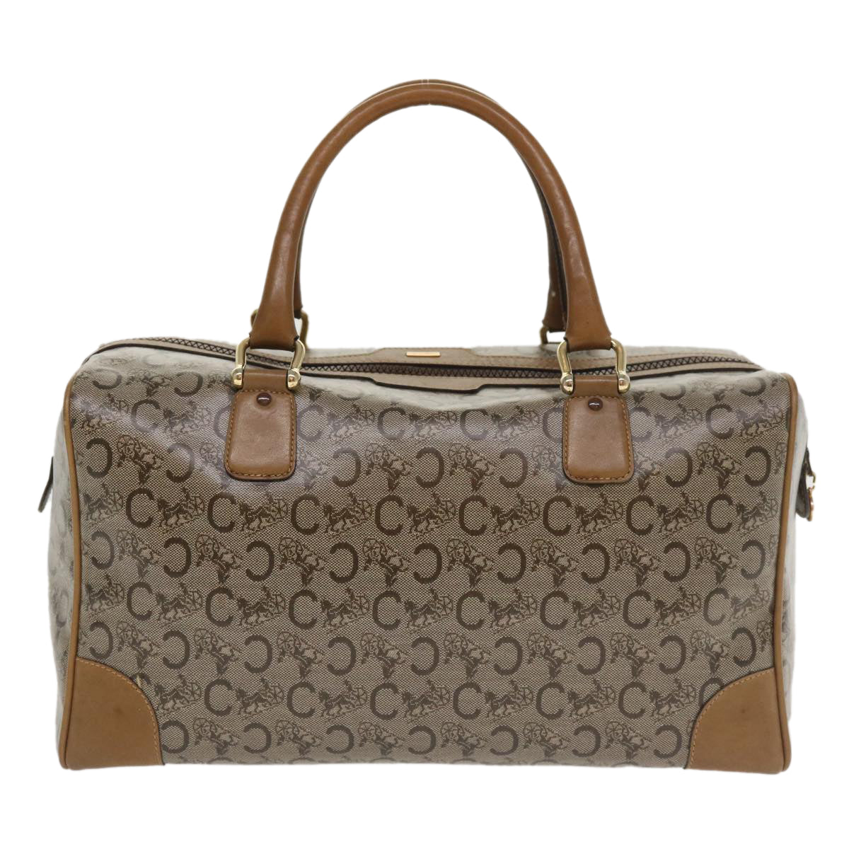 Luxury C Macadam Hand Bag Tp Canvas Beige Travel Bag