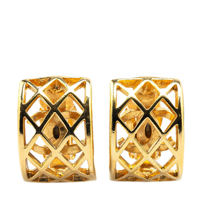 Chanel Gold Plated Coco Mark   Earrings