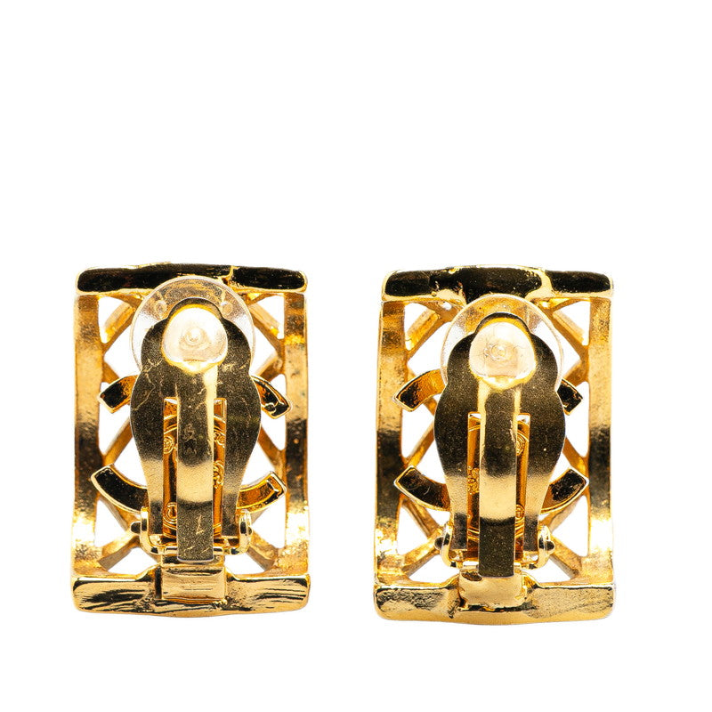 Chanel Gold Plated Coco Mark   Earrings