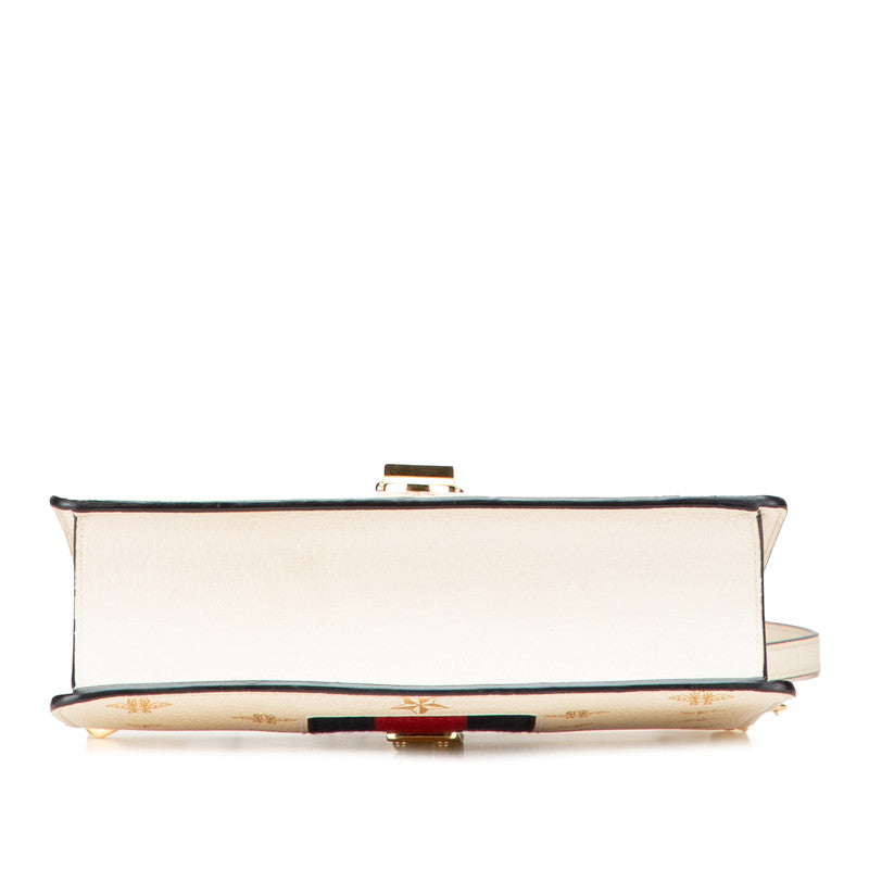 Gucci Sylvie Bee Star Shoulder Bag Leather