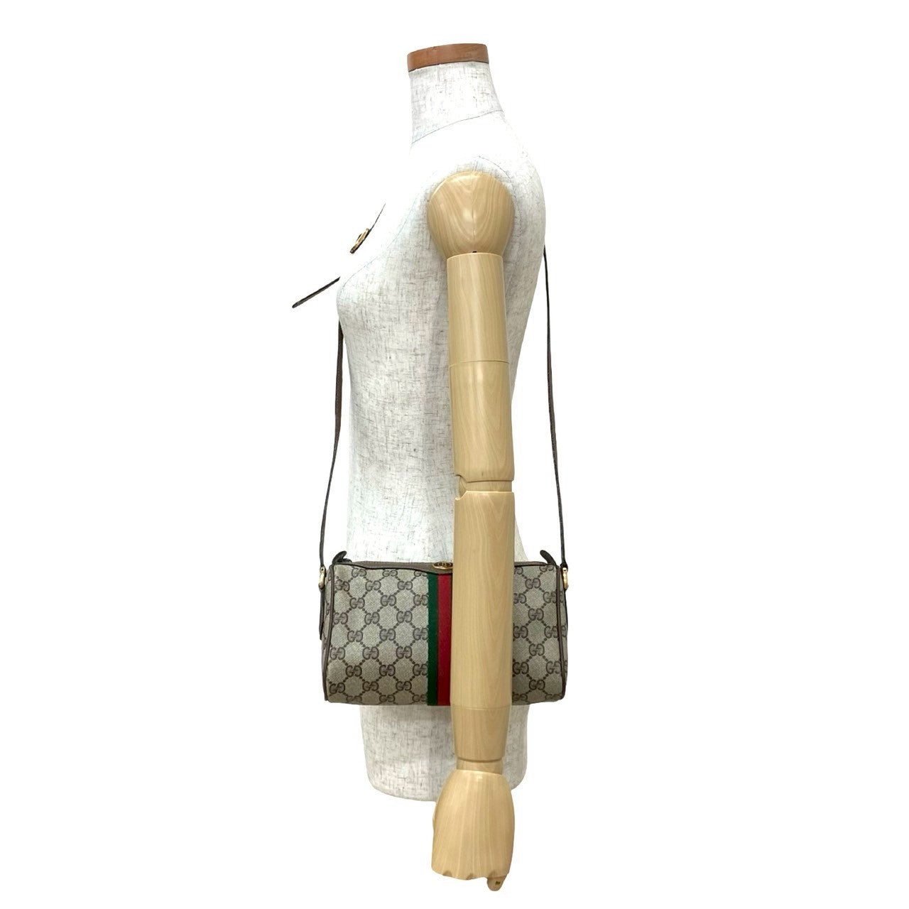 Gucci Pvc Shoulder Bag Leather Logo